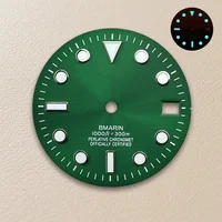 Cadran SUB dégradé avec Logo S, 28.5mm, adapté au mouvement NH35/NH36/4R/7S, bleu glace lumineux, accessoires de Modification de montre de haute qualité 6