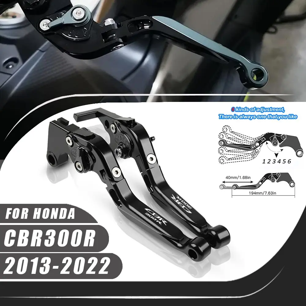 

For Honda CBR300R 2013-2022 CBR 300R CNC Clutch Lever Brake Lever Set Adjustable Folding Handle Levers Motorcycle Accessories