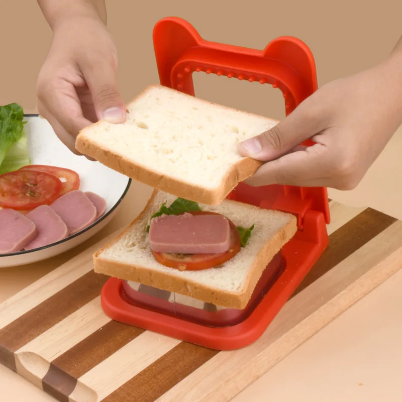 Sandwich Cut Stainless Steel Square Toast Pressed To Make Molds Kitchen Breakfast DIY Baking Tool