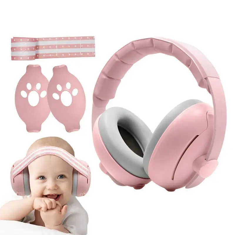 Kids Noise Cancelling Ear Muffs Safety Hearing Ear Muff Noise Cancelling Passive Adjustable Comfort Portable Ear Muffs For