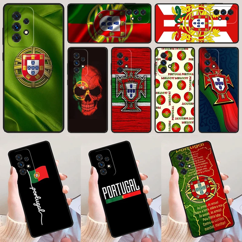 Portugal National Flag For Samsung Galaxy A52 A72 A73 A20e A21S A50 A70 A11 A12 A42 A31 A40 A51 A71 A32 A80 A91 Phone Case Cover