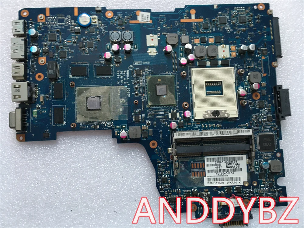 

For Toshiba A660 A665 laptop motherboard K000112480 LA-6062P 100 TEST OK