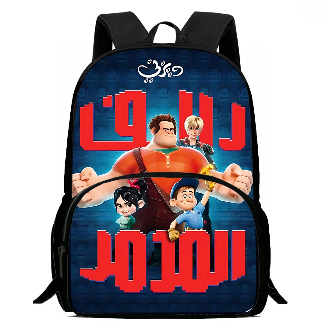 Wreck-it Ralphs mochilas para niños y niñas, regalo de cumpleaños para estudiantes, bolsas escolares para niños, gran capacidad, Camping, mochila duradera