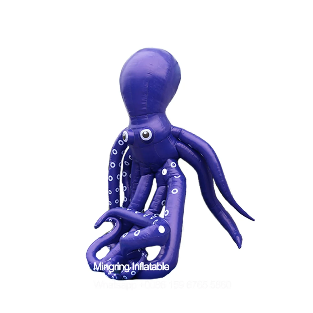 Inflatable Blue Octopus Model for Event Advertising, Mascot