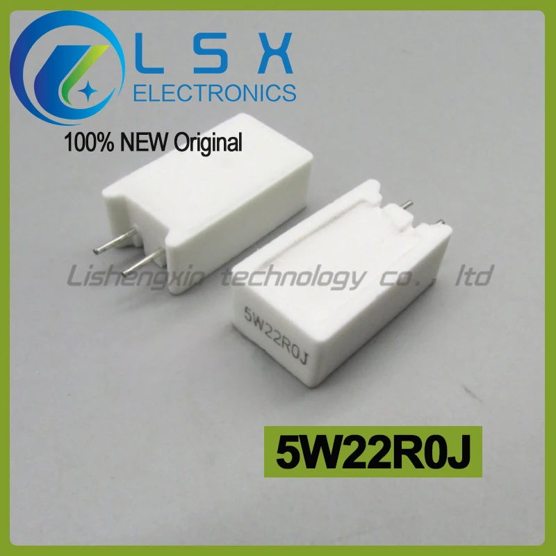 

10pcs RWS 5W 22R 2RS220JN20B-F 5W22R0J original ceramic cement resistor