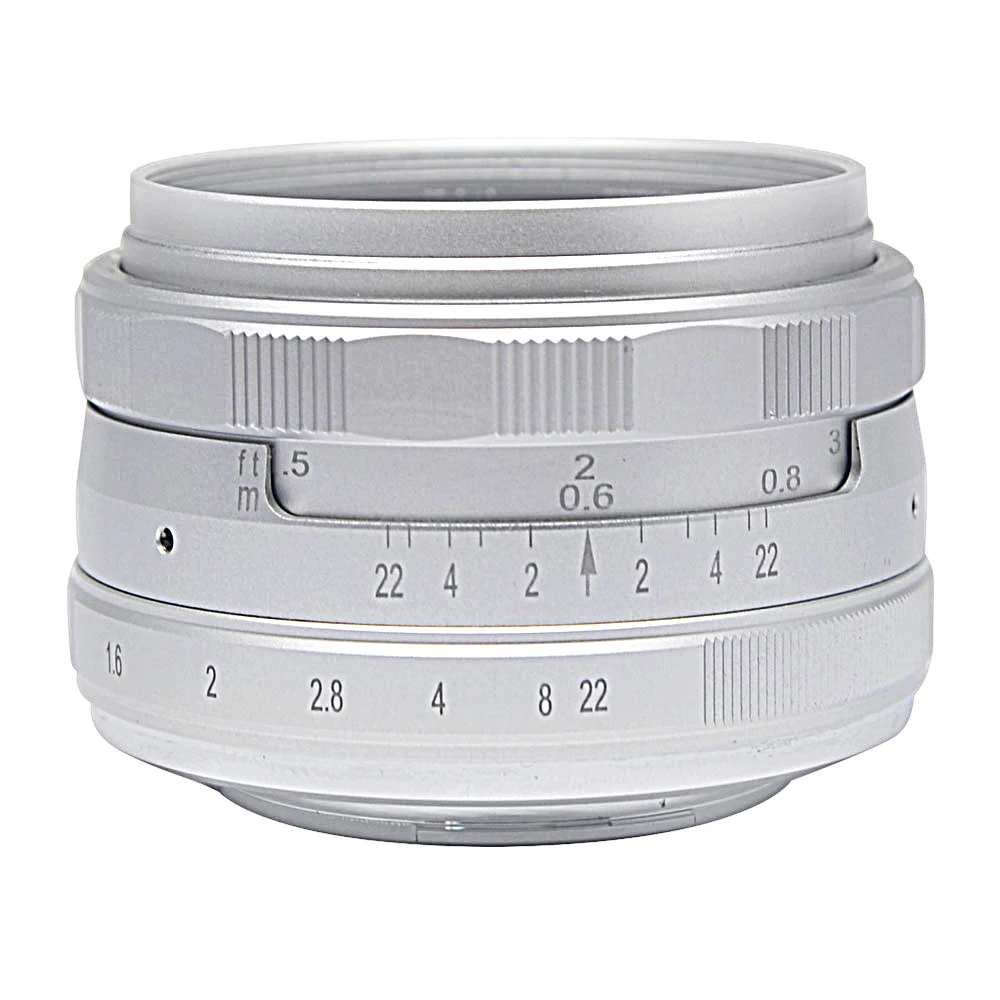 Mcoplus 수동 고정 프라임 렌즈, 소니 E 마운트 A6000 A6100 A6300 A6400 A6600 A7 A7II NEX-3 A5100 A5000 A7S 용, 35mm f1.6 APS-C