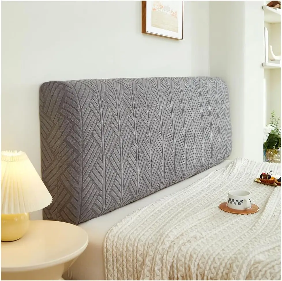 

Stretch Bed Headboard Covers, Jacquard Fabric Headboard Slipcover, Soft Dustproof Protector Cover For Upholstered Headboard