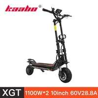 KAABO Wolf Warrior X GT Electric Scooter 1100W*2 Powerful Motor 10-inch Wheels 60V 28.8Ah Full HydraulicCentral Display NFC