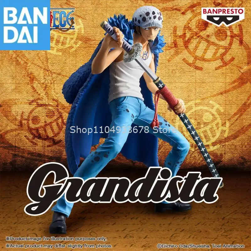 Genuine Bandai Namco Banpresto Tv Animation One Piece 25Th Grandista Trafalgar.law Anime Figure Model Collector Figurine Toys