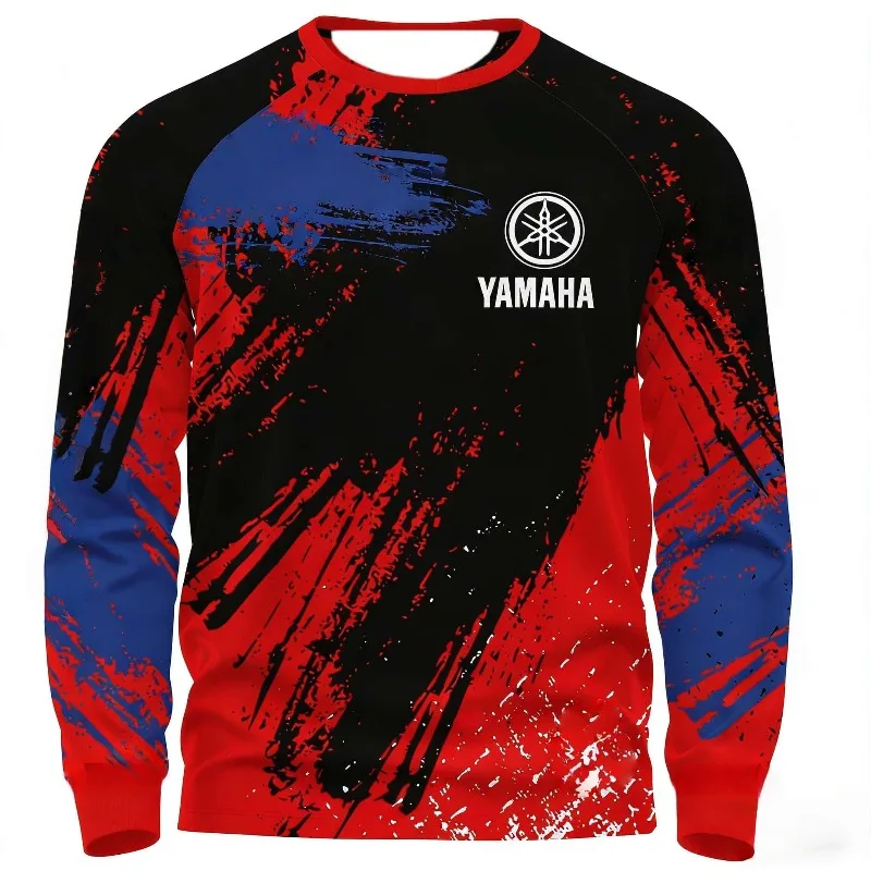 

Summer Hot Selling Yamaha Fashion Trend Red Long Sleeved Men and Women Sun Protection Motorcycle Riding Sportswear for 2026