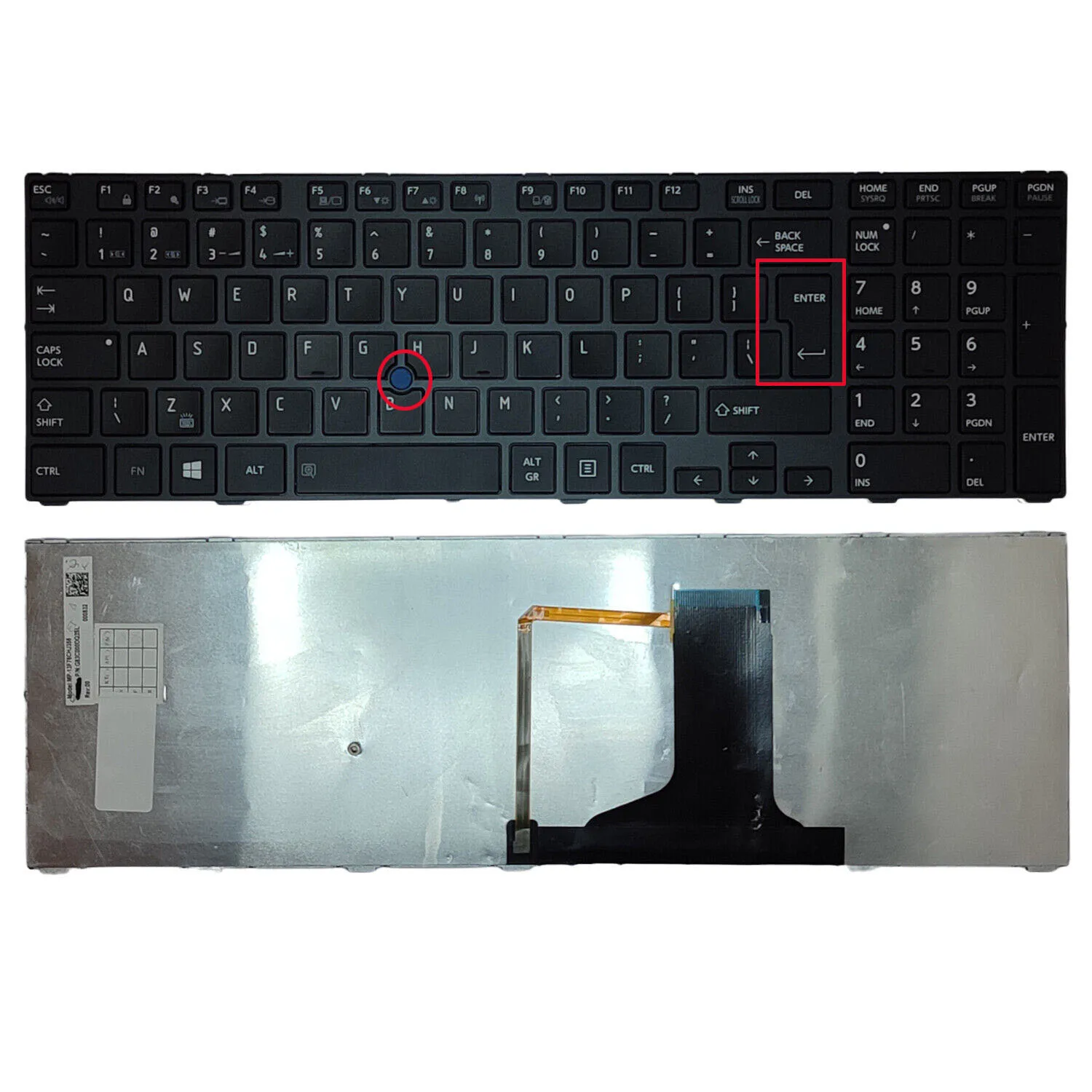 teclado retroiluminado dos eua para toshiba tecra bastao apontador a50 a50 a a50 a034 w50 w50 a w50 a102 w50 a 115 w50 a 10j 01