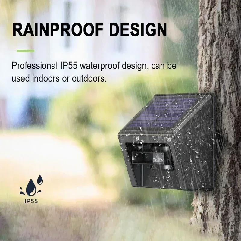 Solar Driveway Alarm Infrared Detection Wireless Doorbell 4-Way Induction Area Display Doorbell Alarm System Kits at Home