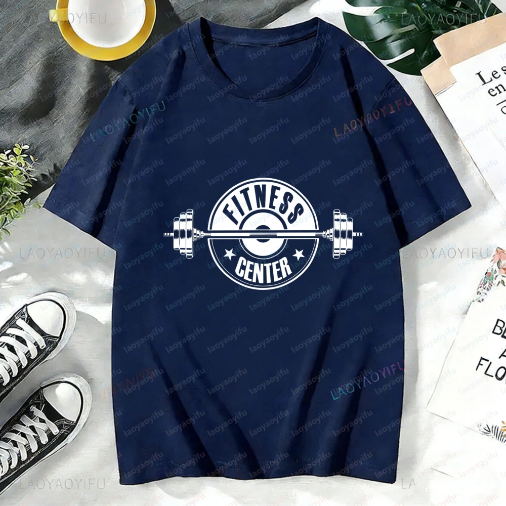 Fitness Center Women T-Shirt Cotton Short Sleeve Creative O-Neck Casual Fashion Gym Clothes Ropa Mujer Short-sleeved Tees