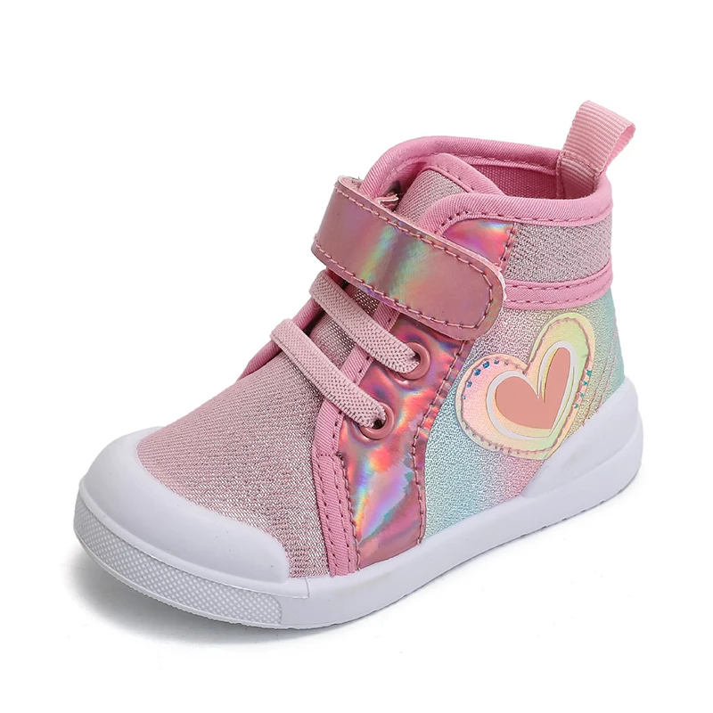 

Повседневные кроссовки для девочек. Детская парусиновая обувь. Высокие весенне-осенние милые туфли для девочек. Яркие повседневные кроссовки Детские.