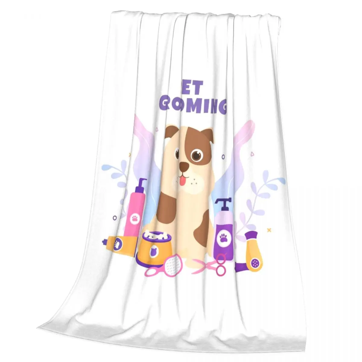 Pet Grooming For Dogs And Cats Blanket Soft Warm Flannel Throw Blanket Plush for Bed Living room Picnic Travel Home Sofa
