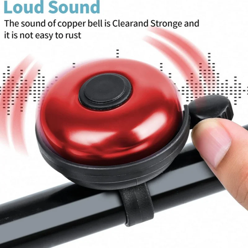 

Звонок для велосипеда из алюминиевого сплава, поворотный звонок для горного велосипеда, безопасный звонок для езды, металлическое кольцо на руль, аксессуар для велоспорта