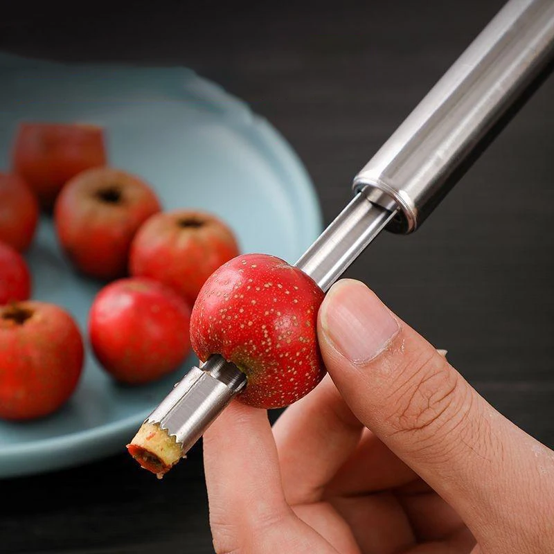 Stainless Steel Fruit Corer Apple Seed Remover Home Vegetable Tool For Red Dates Pear Hawthorn Cool Gadgets Kitchen Accessories