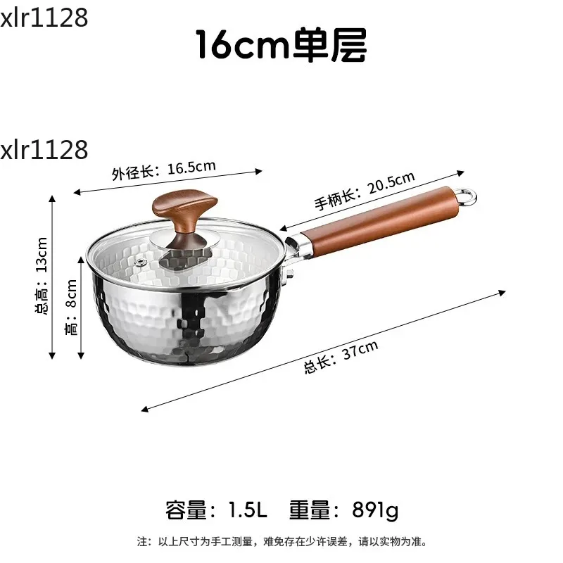 

Кастрюля для супа из нержавеющей стали 316L с деревянной ручкой и двойным пароварочным контейнером для дома