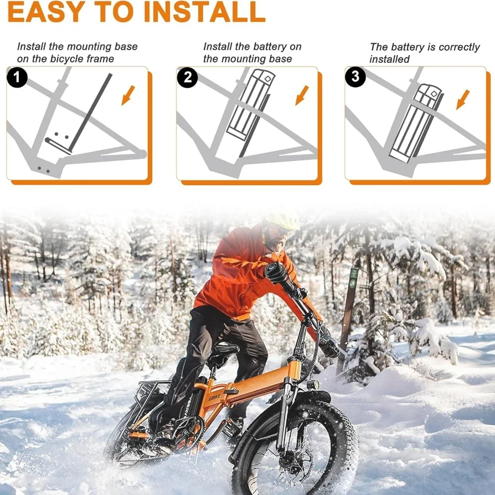 36V/48V 15Ah/20Ah/25Ah Lithium-E-Bike-Akku – Smart BMS, inklusive kostenlosem 2A-Ladegerät – Ersatz für Hitway BK3/BK5/BK6/BK8/BK11/BK37 & COLORWAY BK6 Elektrofahrräder – Detail 11