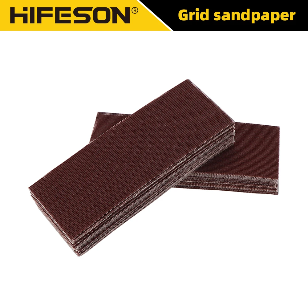 HIFESON 70x198mm Rectangular Sanding Sandpaper Vacuuming Sandpaper Sanding Disc Sanding Disc-Abrasive Paper 98A Sander Accessory