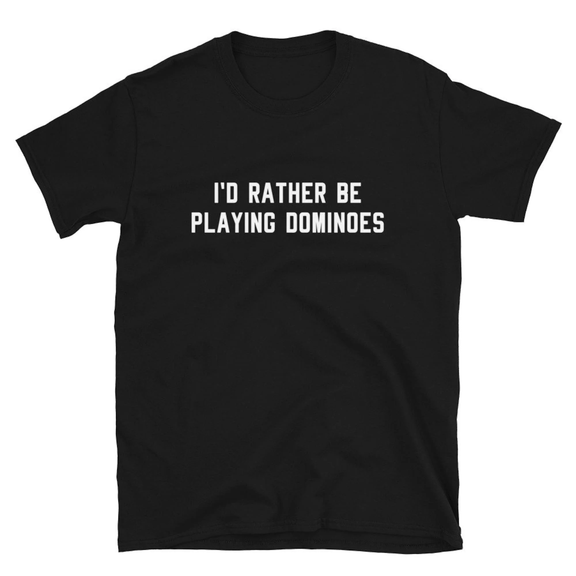 I'D Rather Be Playing Dominoes Domino T Shirt Player Set Game