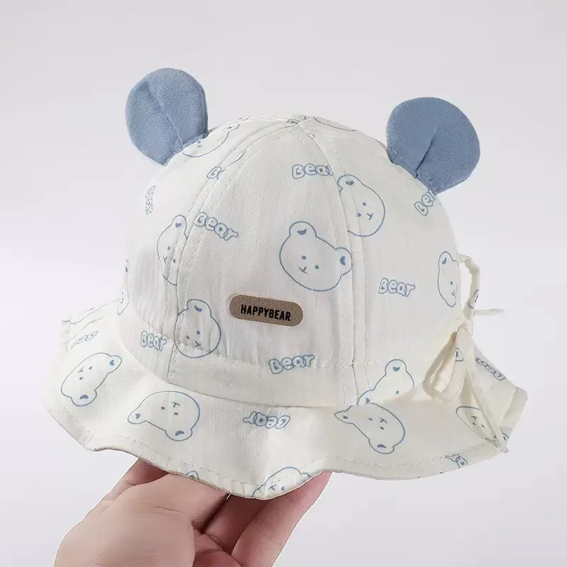 

Adorable Adjustable Spring Summer Infant Hat Unisex Fishing Cap Baby Sun Protection Bucket Hat for Kids