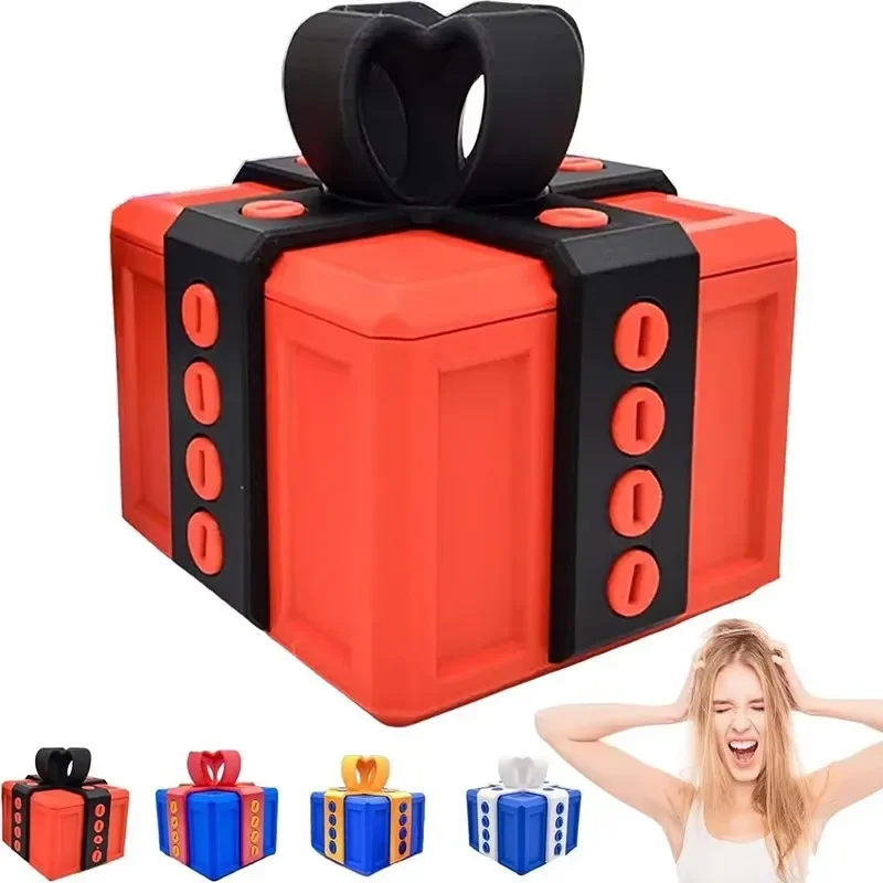 Caja de regalo con tornillos Cajas de regalo grandes y molestas Caja de tornillos de broma Figuras impresas en 3D y contenedor de tarjetas en miniatura Regalo