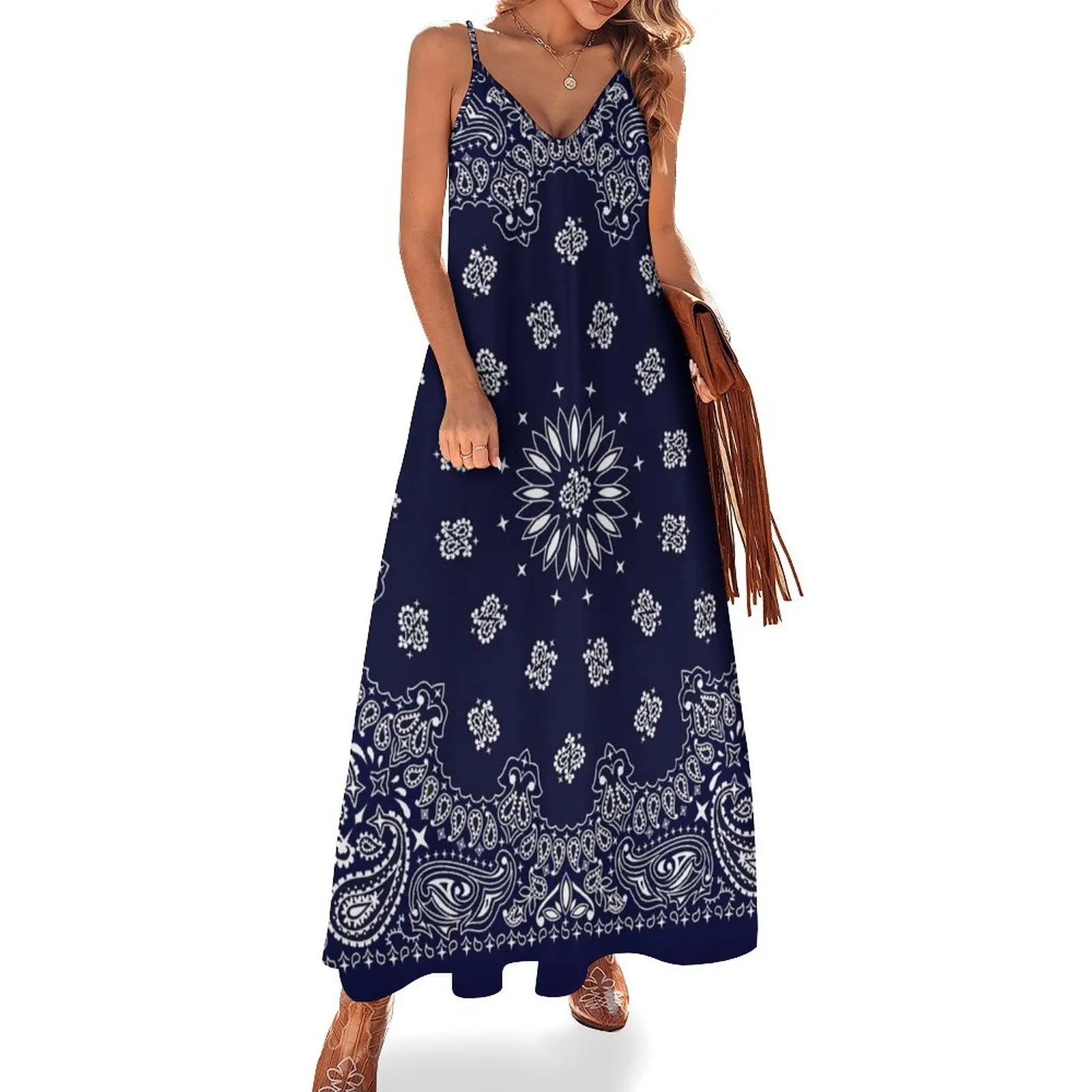 

Bandana - Navy Blue - Sleeveless Dress evening dress woman luxury woman evening dress evening ladies