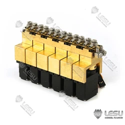 LESU Parts 1 2 3 4 5 6 7 Brass Channel Hydraulic Reversing Valve For 1/14 Radio Control Excavator Tamiyaya Dumper Truck TH16600