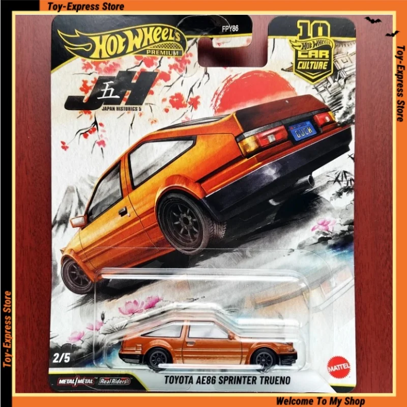 

Hot Wheels Premium 2026 Культура автомобиля Япония Историка 5 Hotwheels 1/64 Модель автомобиля Toyota AE86 Sprinter Trueno Детские игрушки