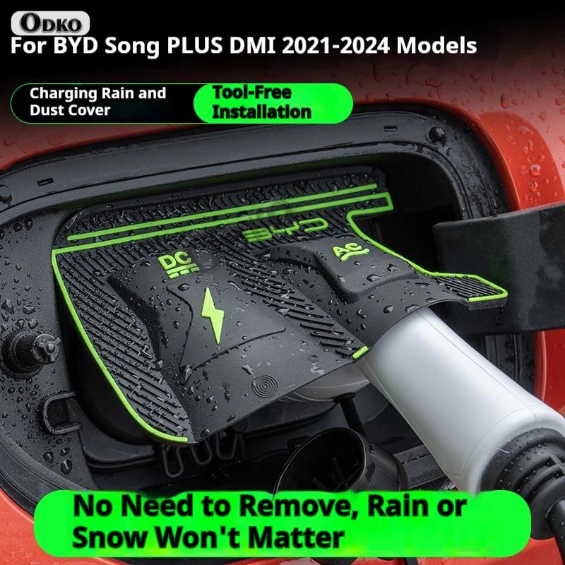 For BYD Song PLUS DMI 21-24 25 EV 21-25 Dedicated New Energy Car Charging Port Waterproof Protector Cover Gun Rain Cover