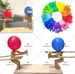 Gioco di palloncini di battaglia di bambù creativo burattini di recinzione in legno per emozionanti palloncini lotta divertimento innovativo giocattolo di palloncini Poke