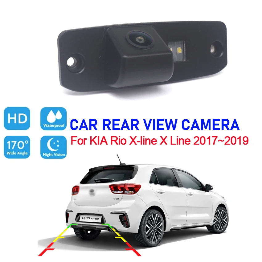 HD CCD Waterproof Rear View Camera For KIA Rio X-line X Line 2017 2018 2019 Night Vision Backup Parking Reversing Camera