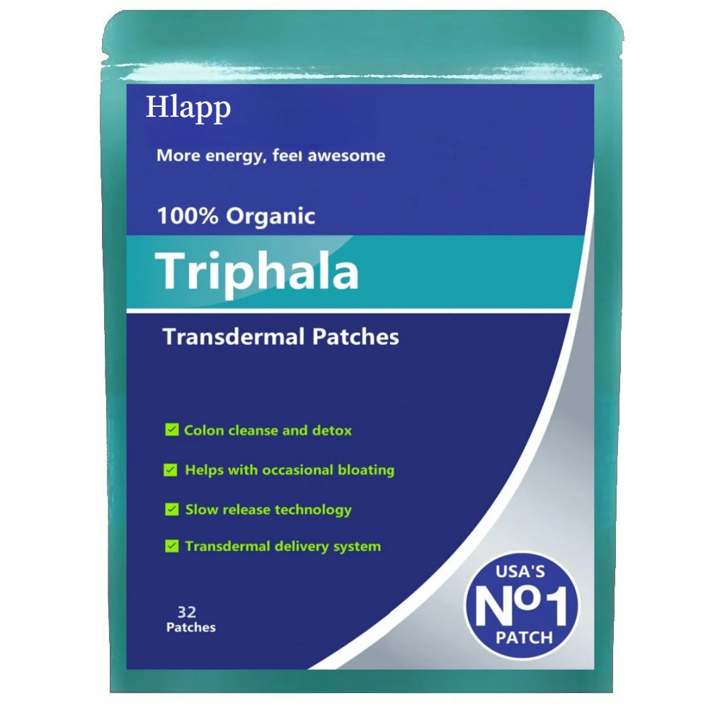 100% Organic Triphala-5000mcg (High Strength) Colon Cleanse and Detox - Transdermal Patches. Patches Made in USA.