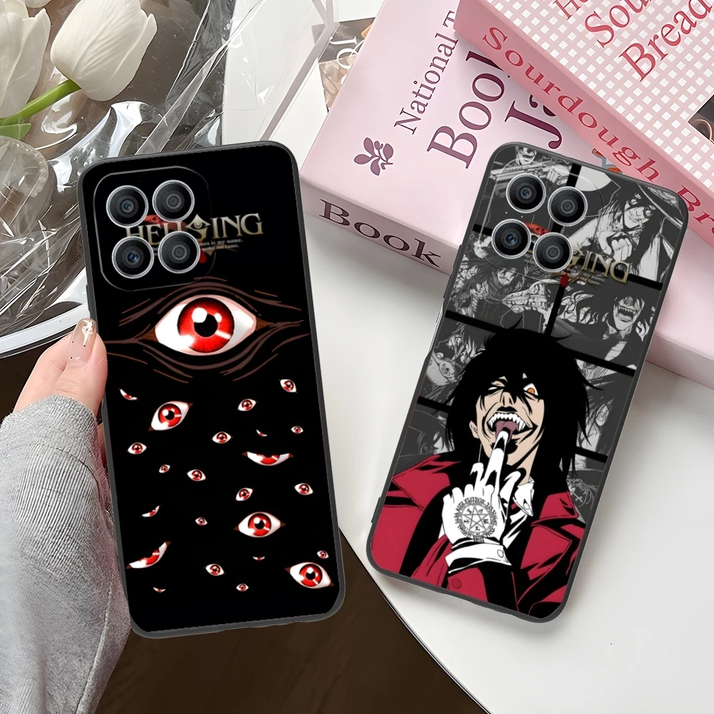 Mobile Alucard Hellsing Smart Cell Phone Case for Huawei Honor 90 80 70 60 50 30 20 10 9 8 7 Pro S SE Lite 5G Black Cover Shell