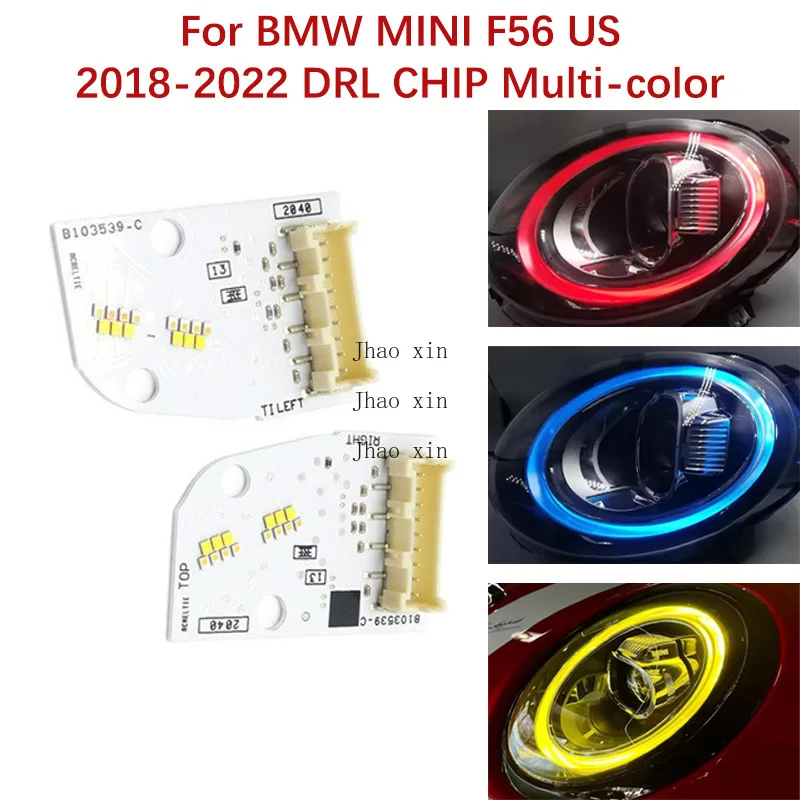 

Автомобильная фара DRL CHIP для BMW MINI F56 2018-2022, американская версия, чип-баластный модуль «ангельский глаз», многоцветный 63118737591