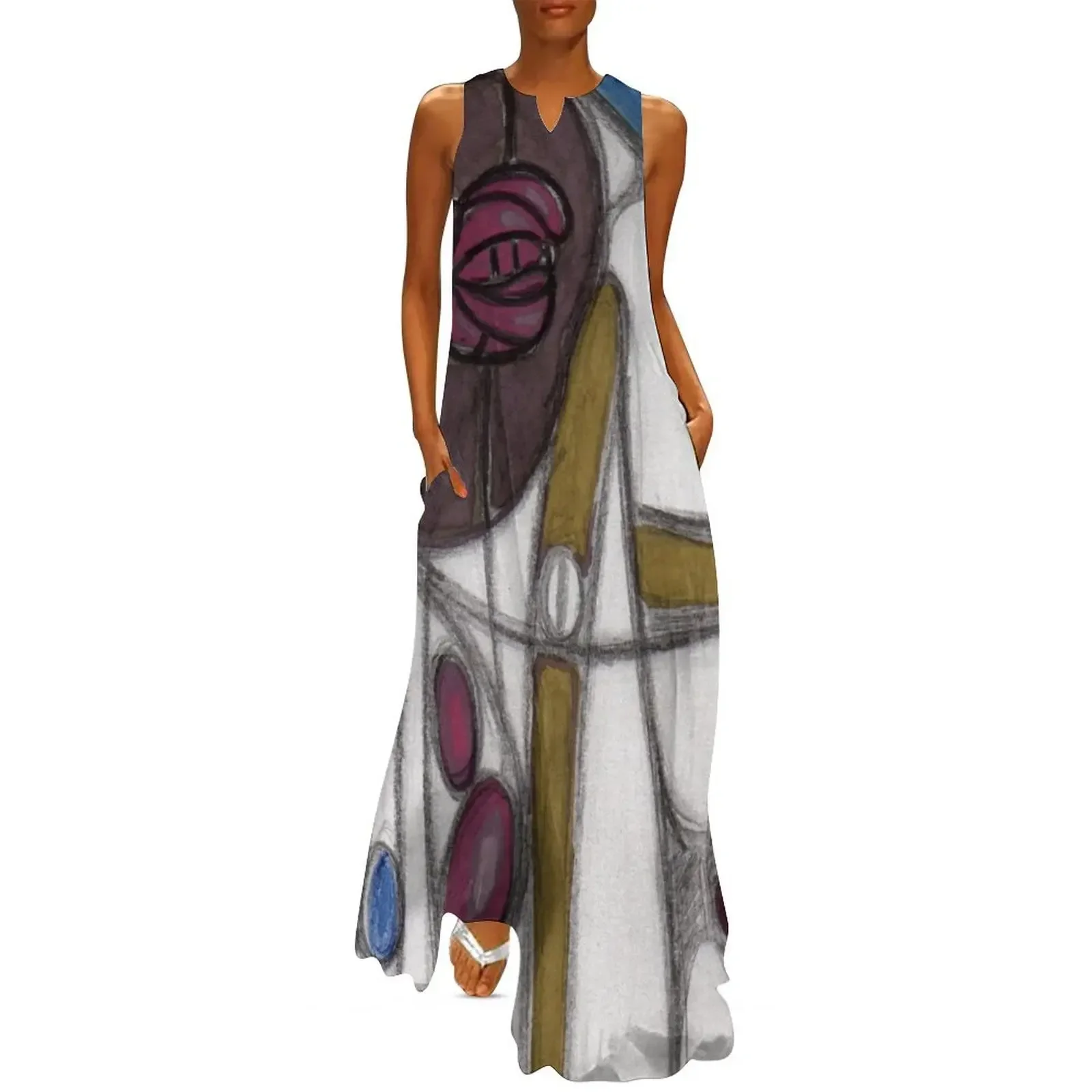 

Mackintosh roses Long Dress long sleeve dress elegant and pretty women's dresses clothes Summer women's clothing Dress