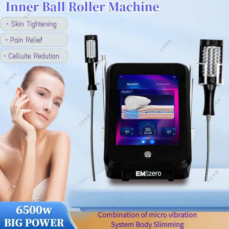 

6500W Inner Ball Roller Body Contouring Machine Infrared Technology Reduce Puffiness and Face Lifting Micro Vibration