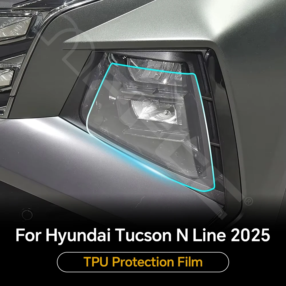 

Headlight Rearview B C Pillars TPU Protection Film For Hyundai Tucson N Line 2025 Anti-Scratch Pre-cut Clear PPF Invisible Cover