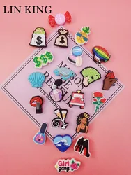 Design PVC Cartoon Shoe Charms Accessories Cute Clog Shoes Ornaments Diy Buckle Decorations Fit Wristbands Adult Kids Party Gift