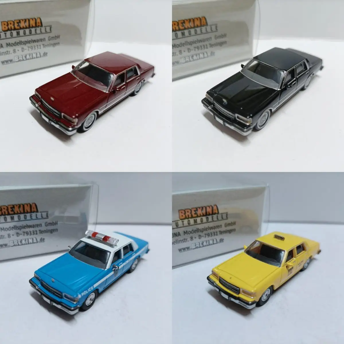 Brekina 1:87 Caprice 1987 Vintage Car Simulation Limited Edition Resin Metal Static Car Model Toy Gift