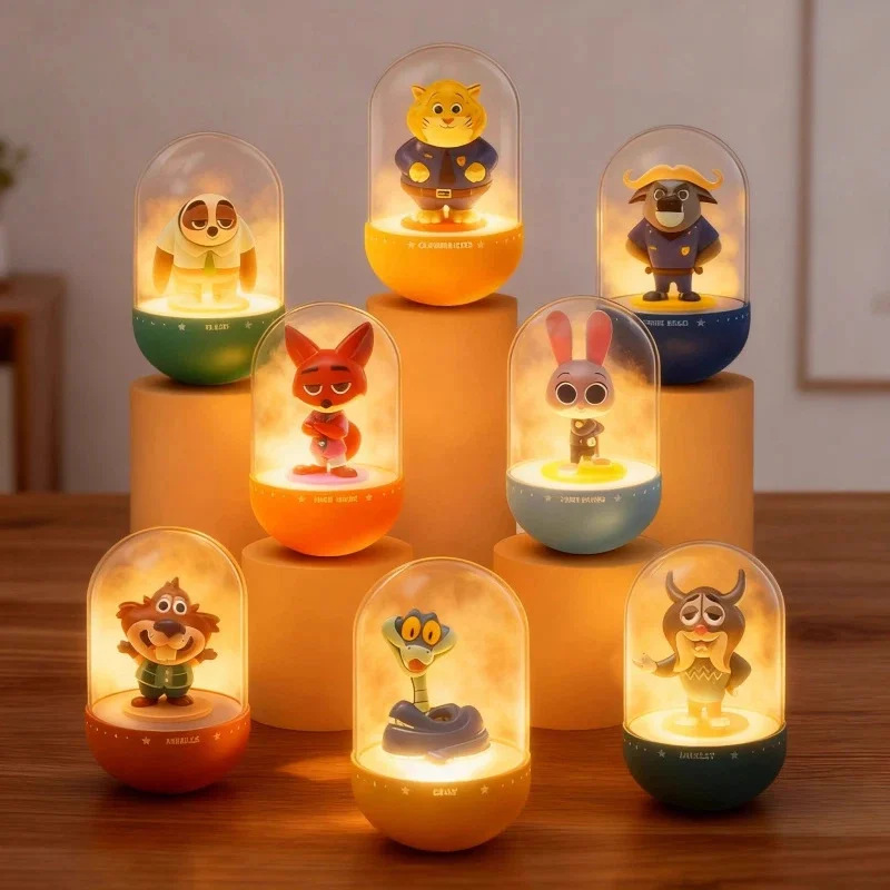 

Новый Zootopia 2, ночник, слепая коробка, модная игрушка, Nick Judy, светящийся дисплей, подарочная игрушка, Коллекционная фигурка для любителей аниме