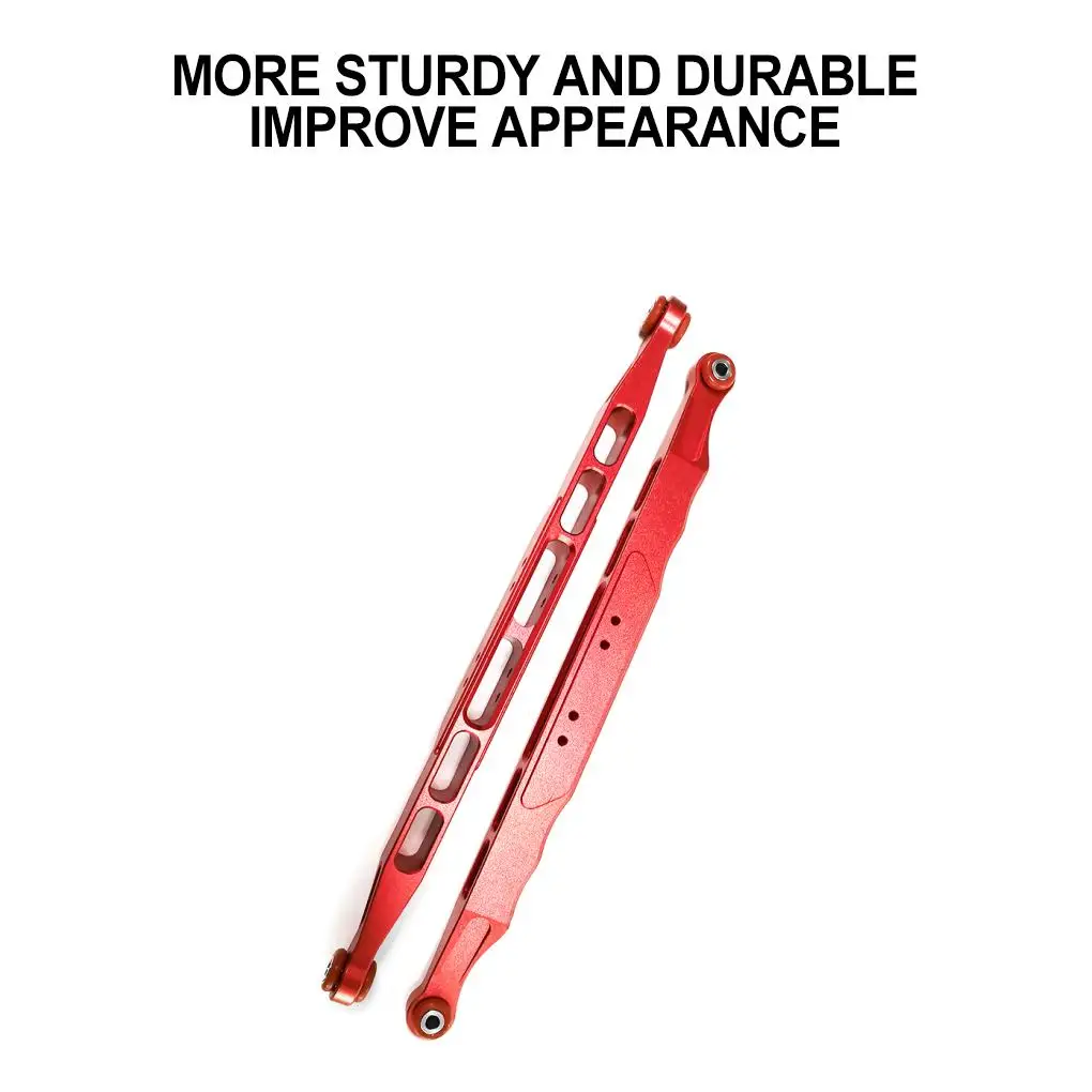 RCGOFOLLOW brazo de suspensión inferior trasero de aleación de aluminio, brazo de suspensión inferior trasero Rc para 1 7 Traxxas UDR RC Car Part Red