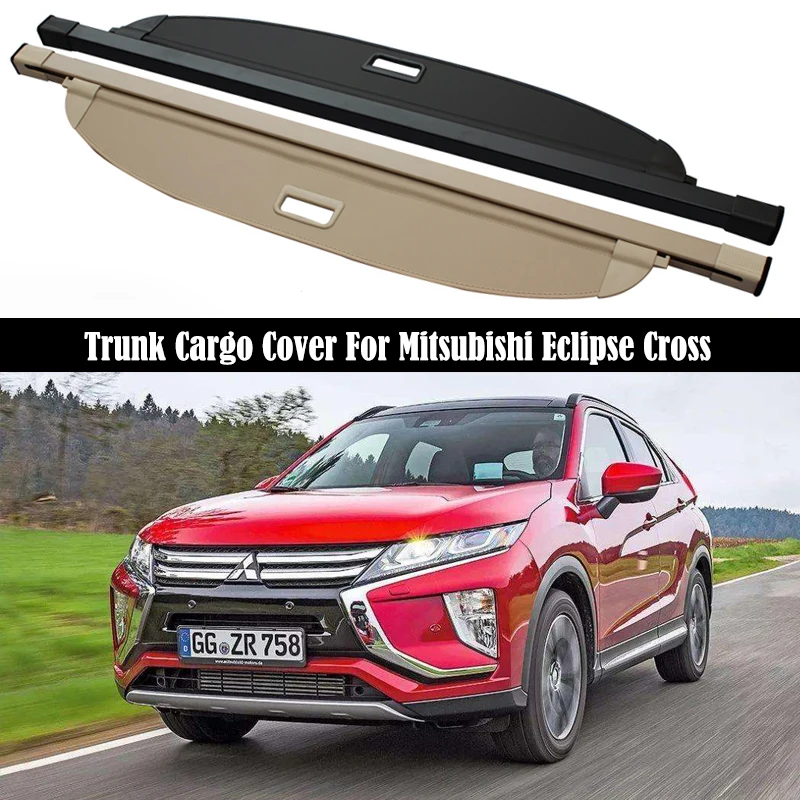 

Trunk Cargo Cover For Mitsubishi Eclipse Cross 2018-2022 Security Shield Rear Luggage Curtain Partition Privacy Car Accessories