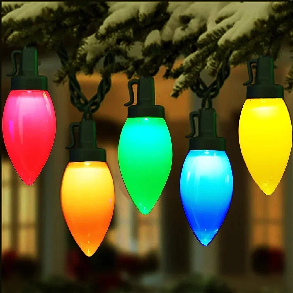 Battery/Solar Christmas String Light Outdoor Strawberry String Light LED Christmas Fairy Light For Garden Tree Fence Decor