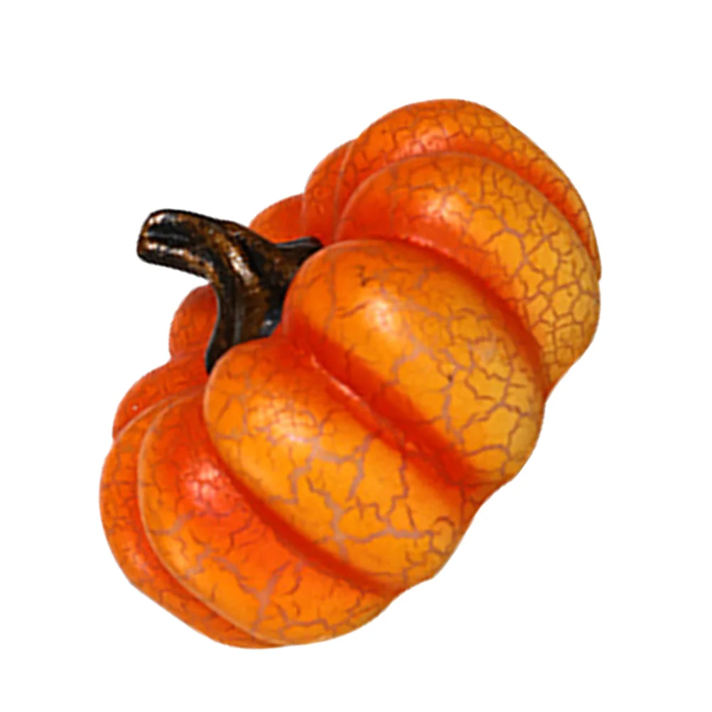 

Halloween Resin Pumpkin Lamp Light Up Decor for Fall Harvest Thanksgiving Day Porch Table Centerpiece Warm Festival Atmosphere