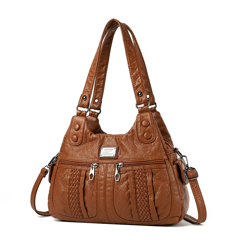 

Женская большая сумка из искусственной кожи высокого качества, роскошная оригинальная сумка Borse Da Donna, женская сумка Boston, большая мода 2026