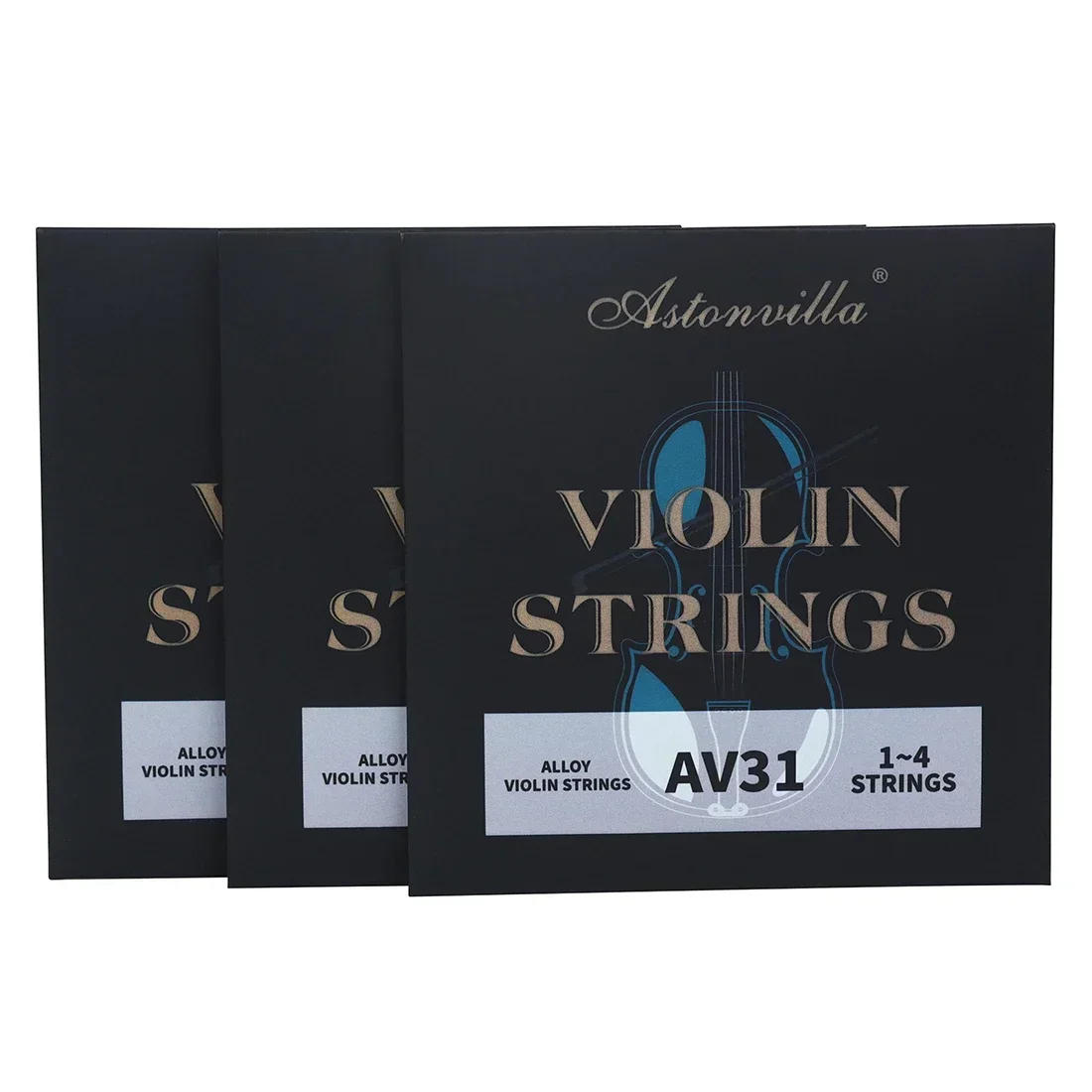 Astonvilla AV31 Violin String Copper Alloy Four-string Violin Strings Metal Bead Head Violin Accessories Durable and Stable