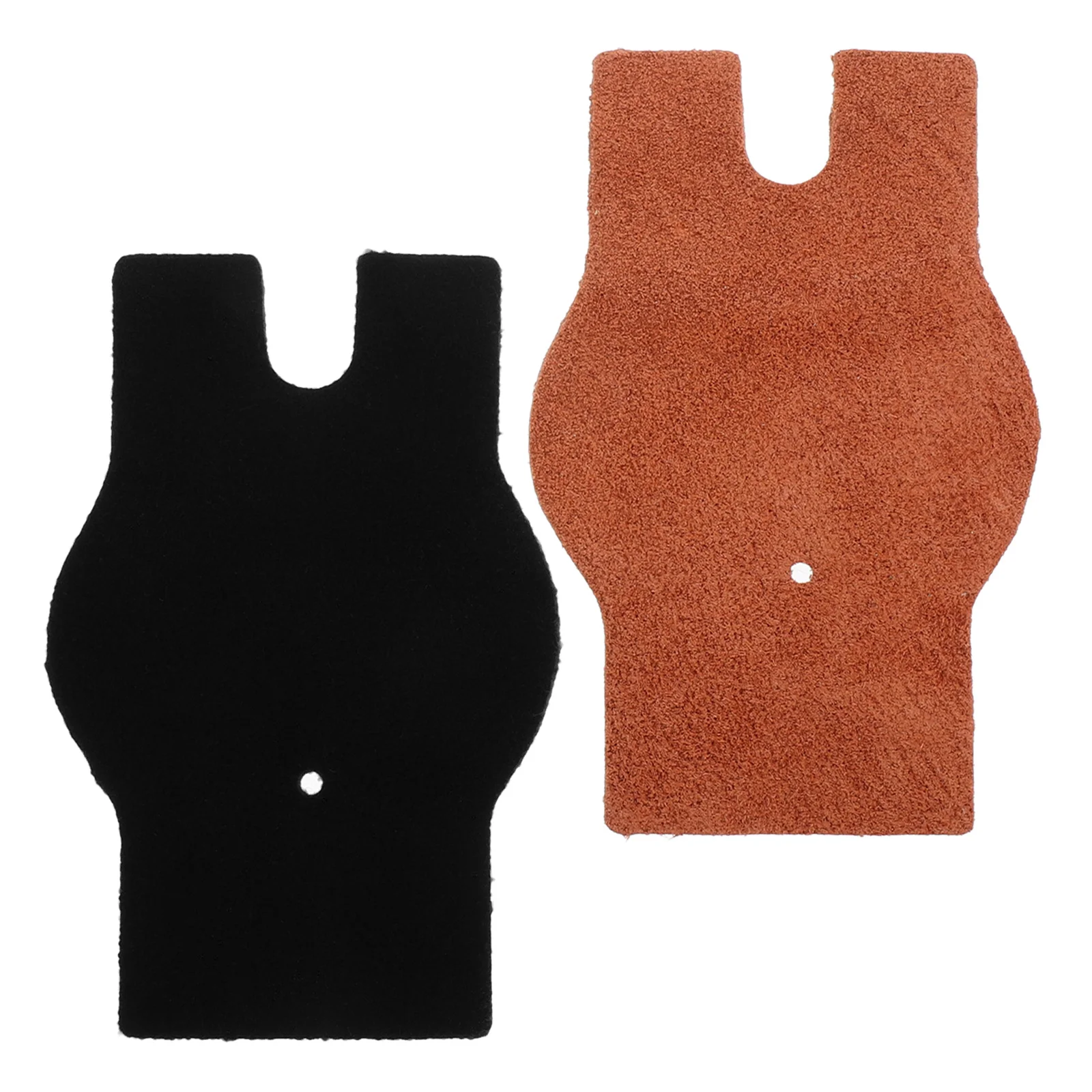 

2Pcs Erhu Self Adhesive Anti-Slip Pad Durable Protective Cushion Brown Black Universal for Practice Performance