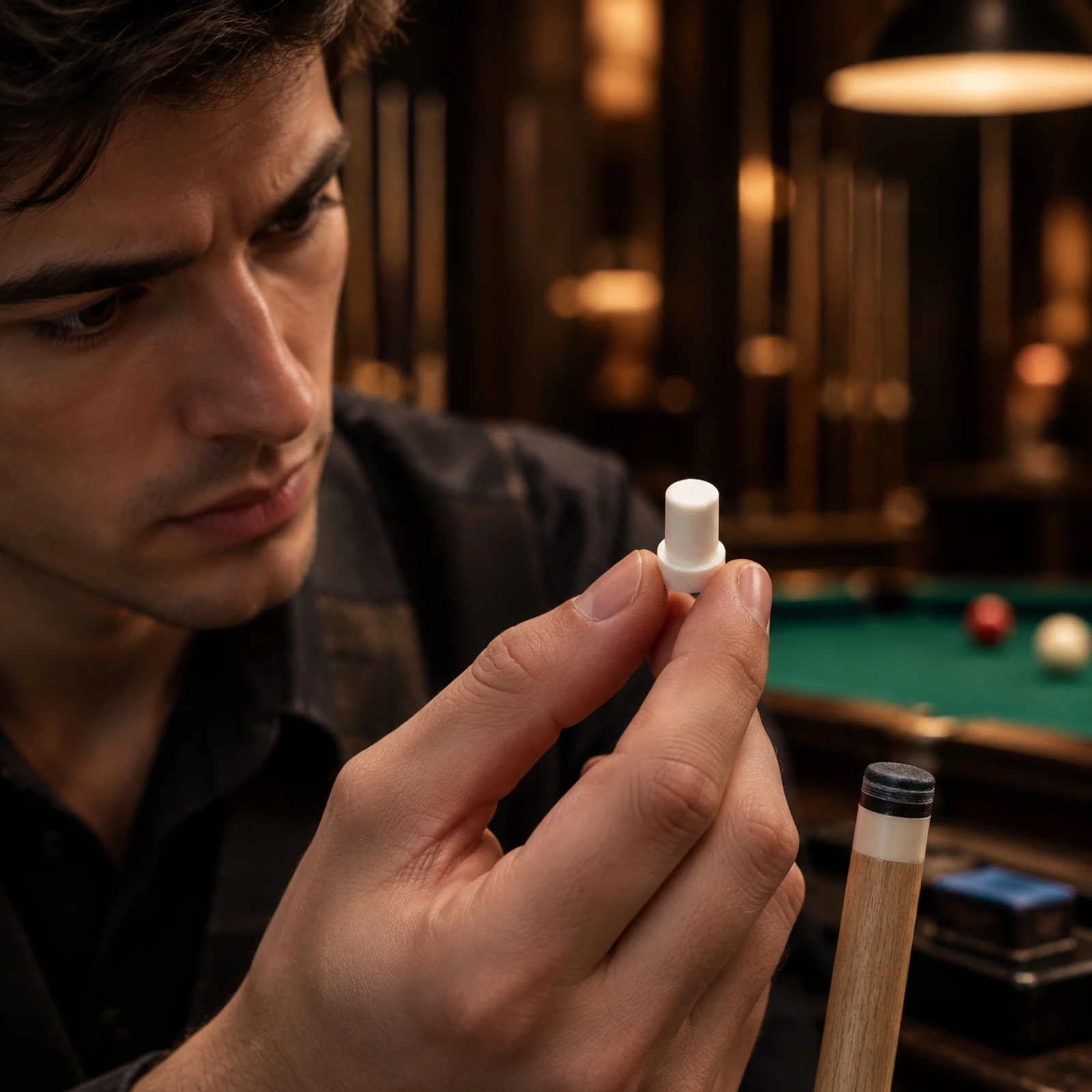 Billiard Cue Ferrule and Tip Component Replacement Integrated Cue Tip Ferrule Accurately Machined Professional Grade